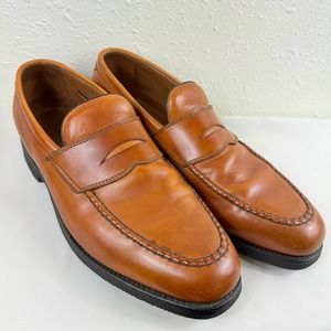 Allen Edmonds Light Brown Corporate Casuals Slip-On Loafer Rubber Sole 11 1/2 B